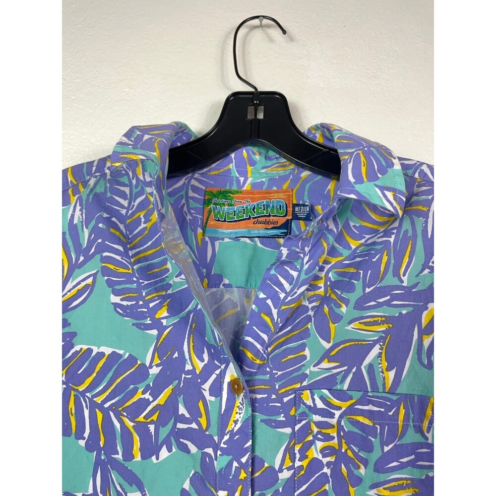 Chubbies button up dress with pockets size medium paradise tropical - Picture 3 of 7